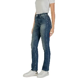 Blue Cotton Skinny Jeans