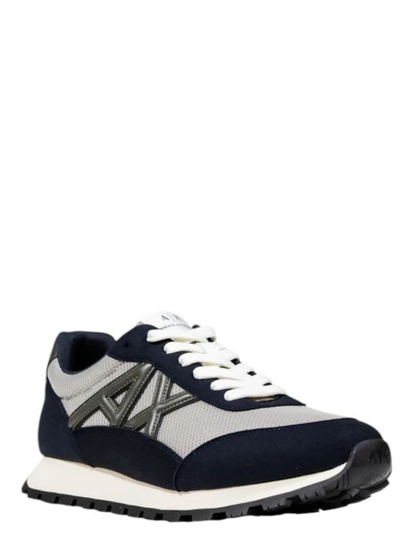 Bicolor Polyester Athletic Sneakers