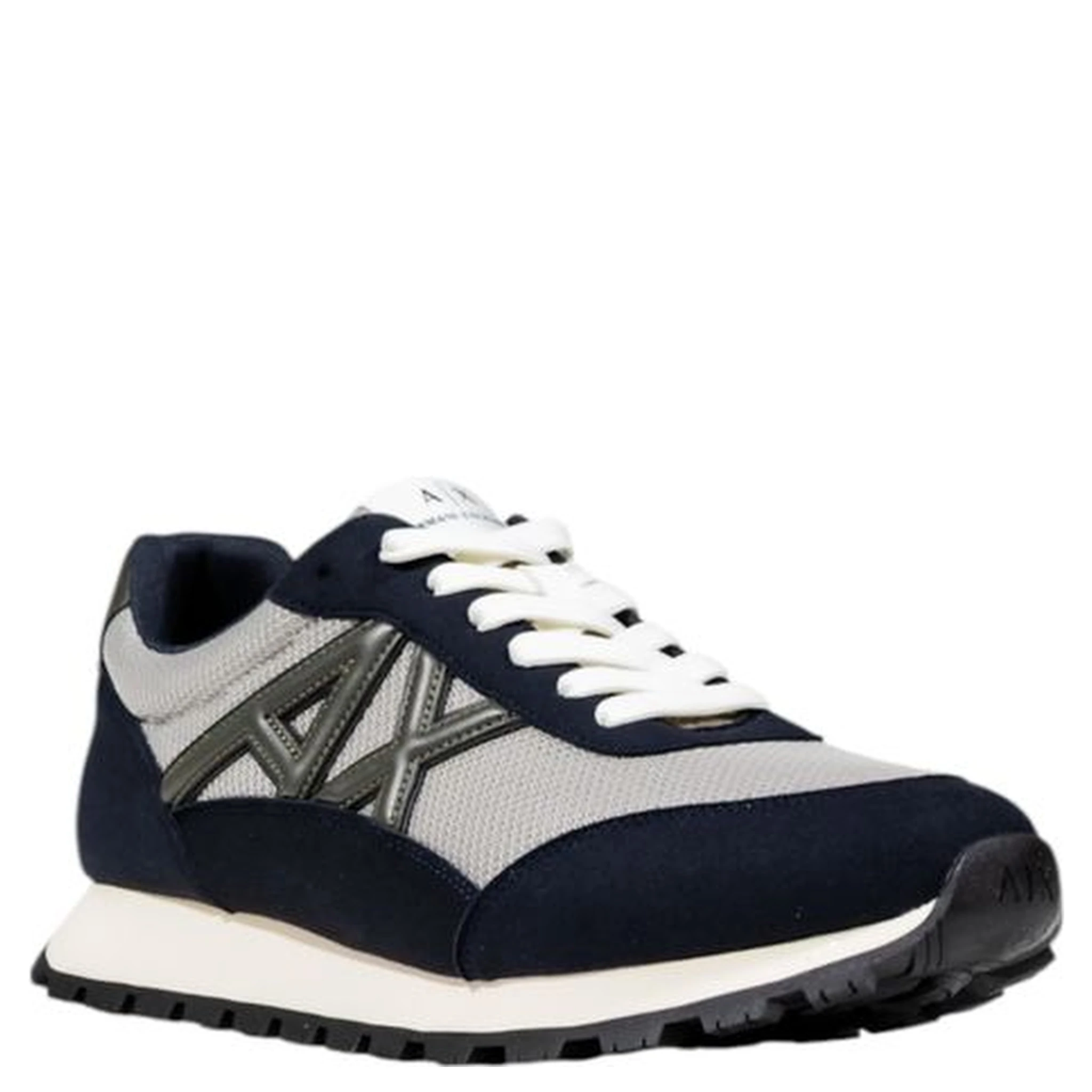 Bicolor Polyester Athletic Sneakers