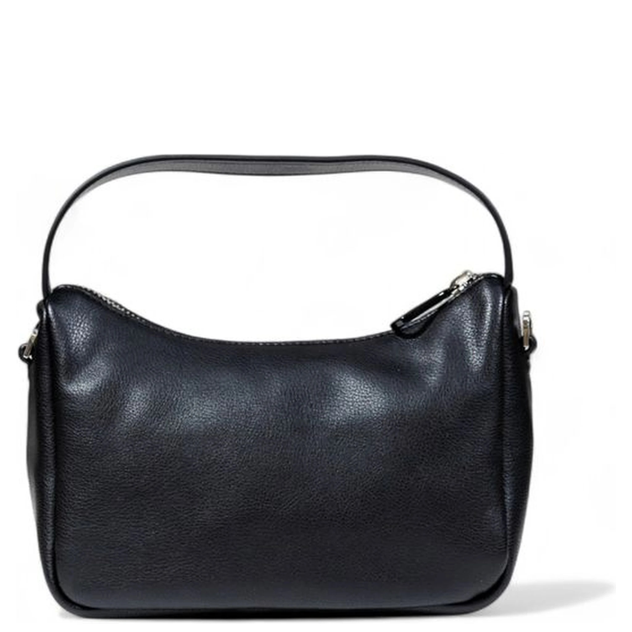 Black Artificial Leather Handbag