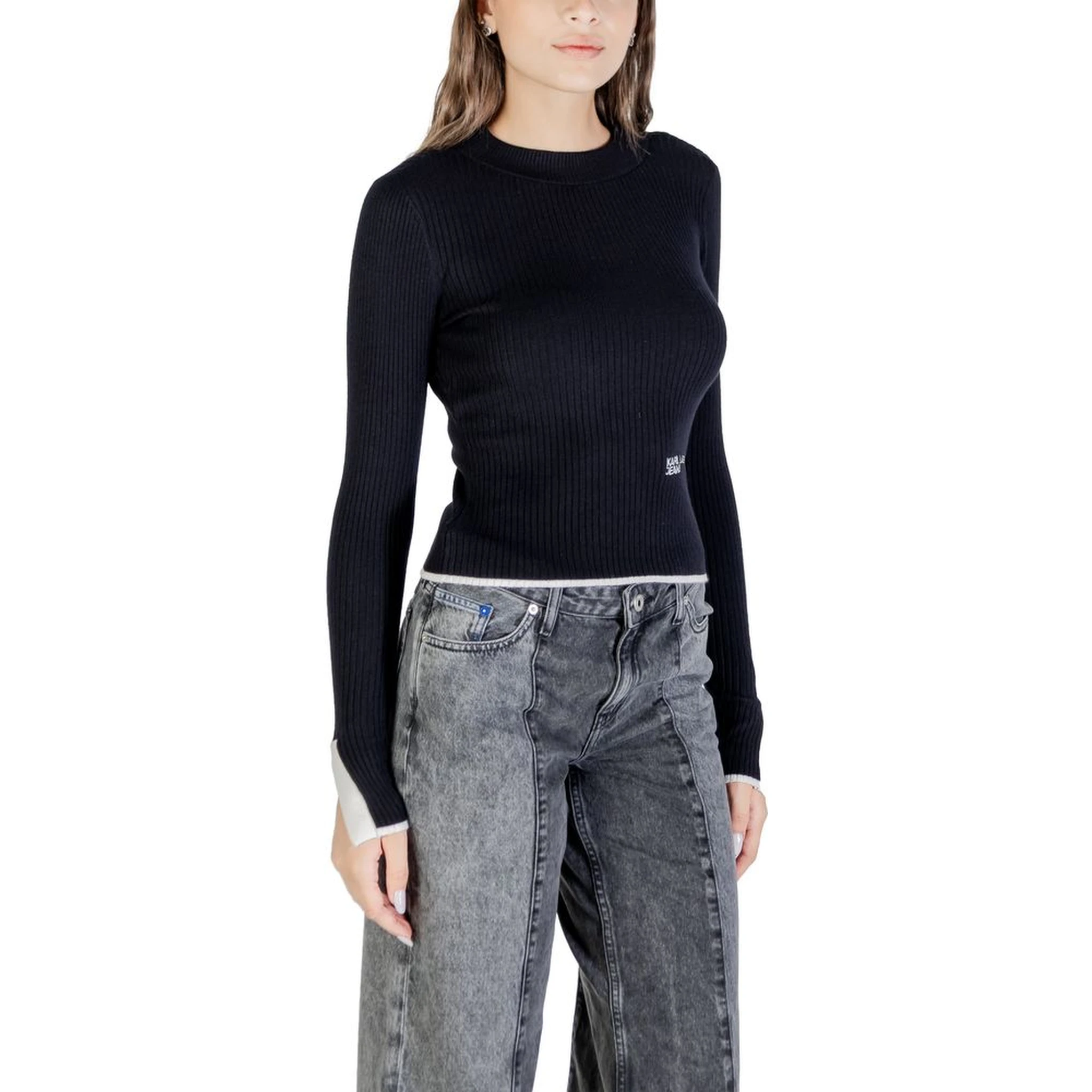 Black Viscose Sweatshirt