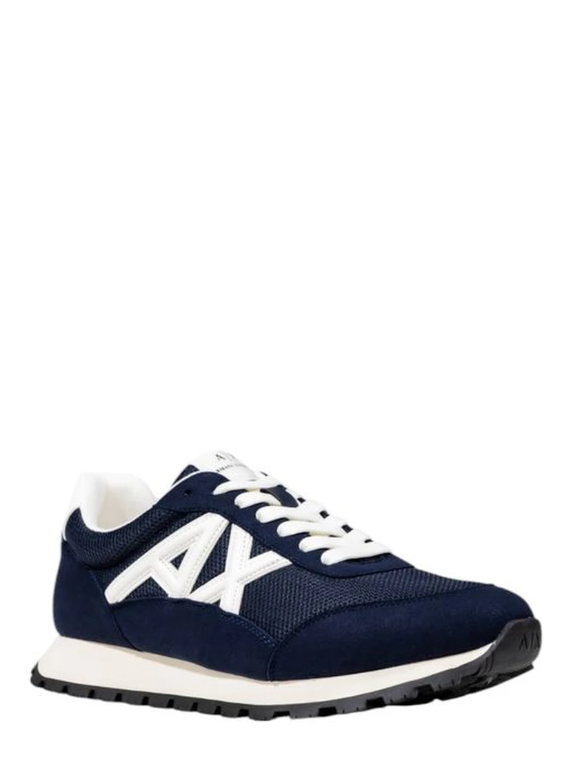 Bicolor Polyester Athletic Sneakers