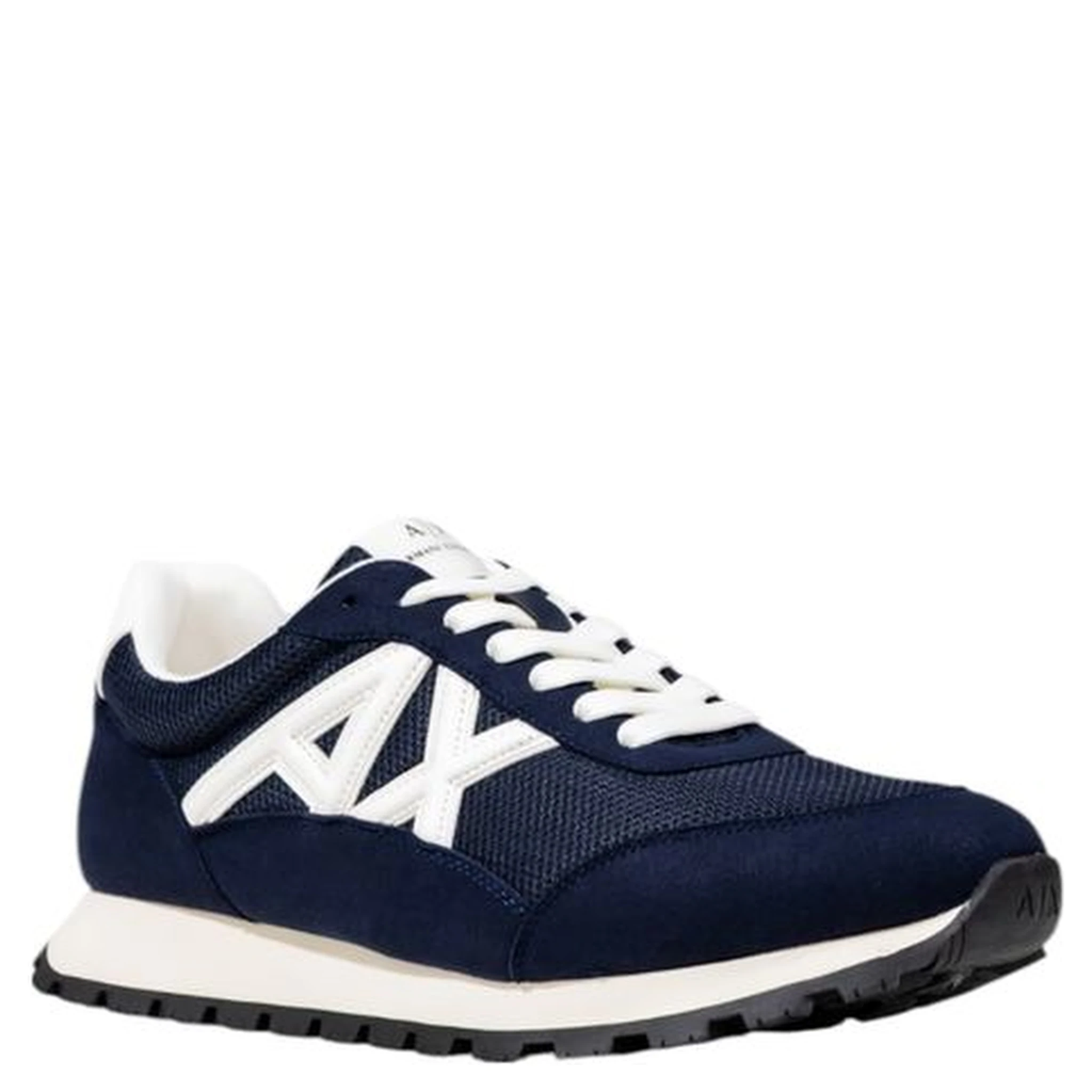 Bicolor Polyester Athletic Sneakers