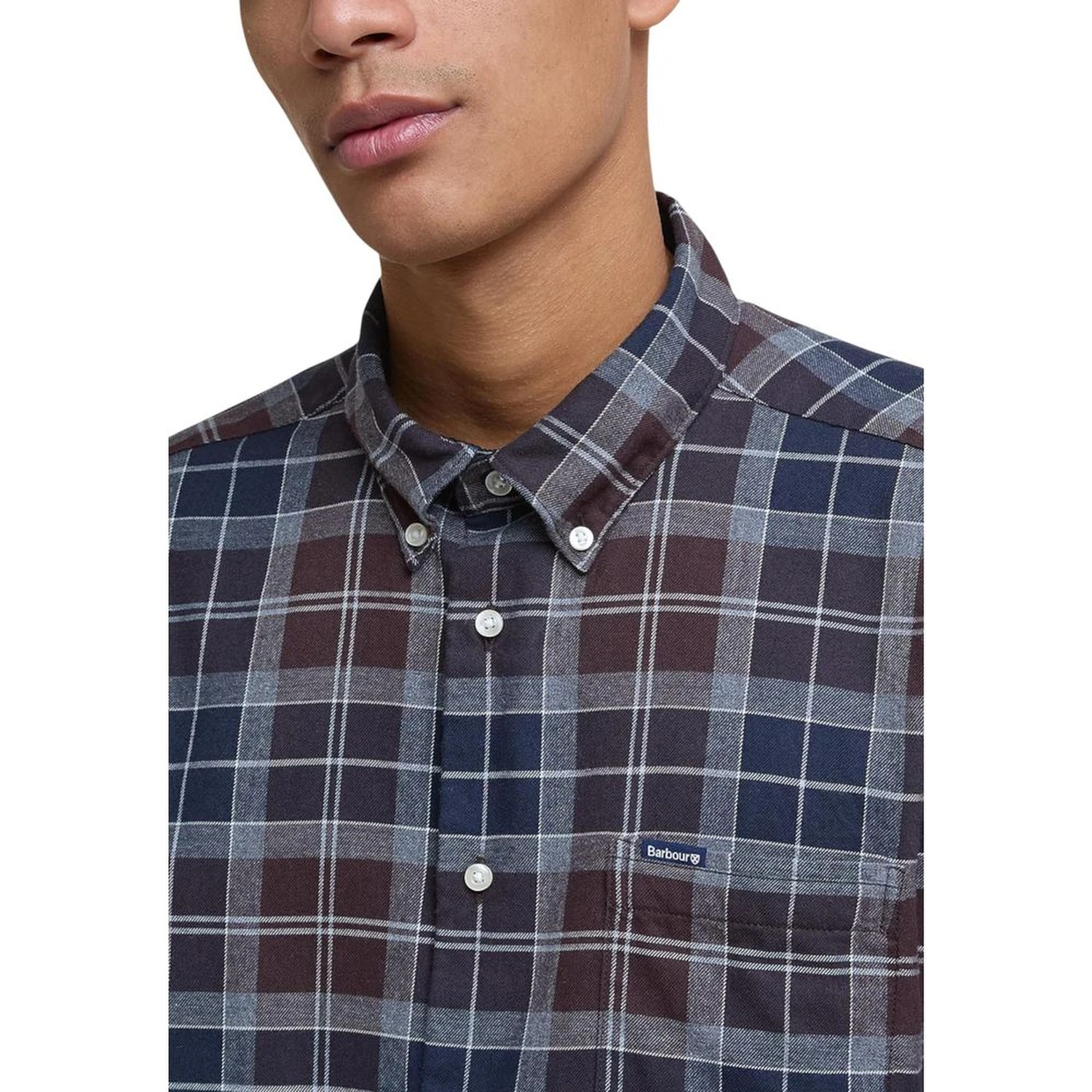 Bicolor Cotton Pattern Shirt
