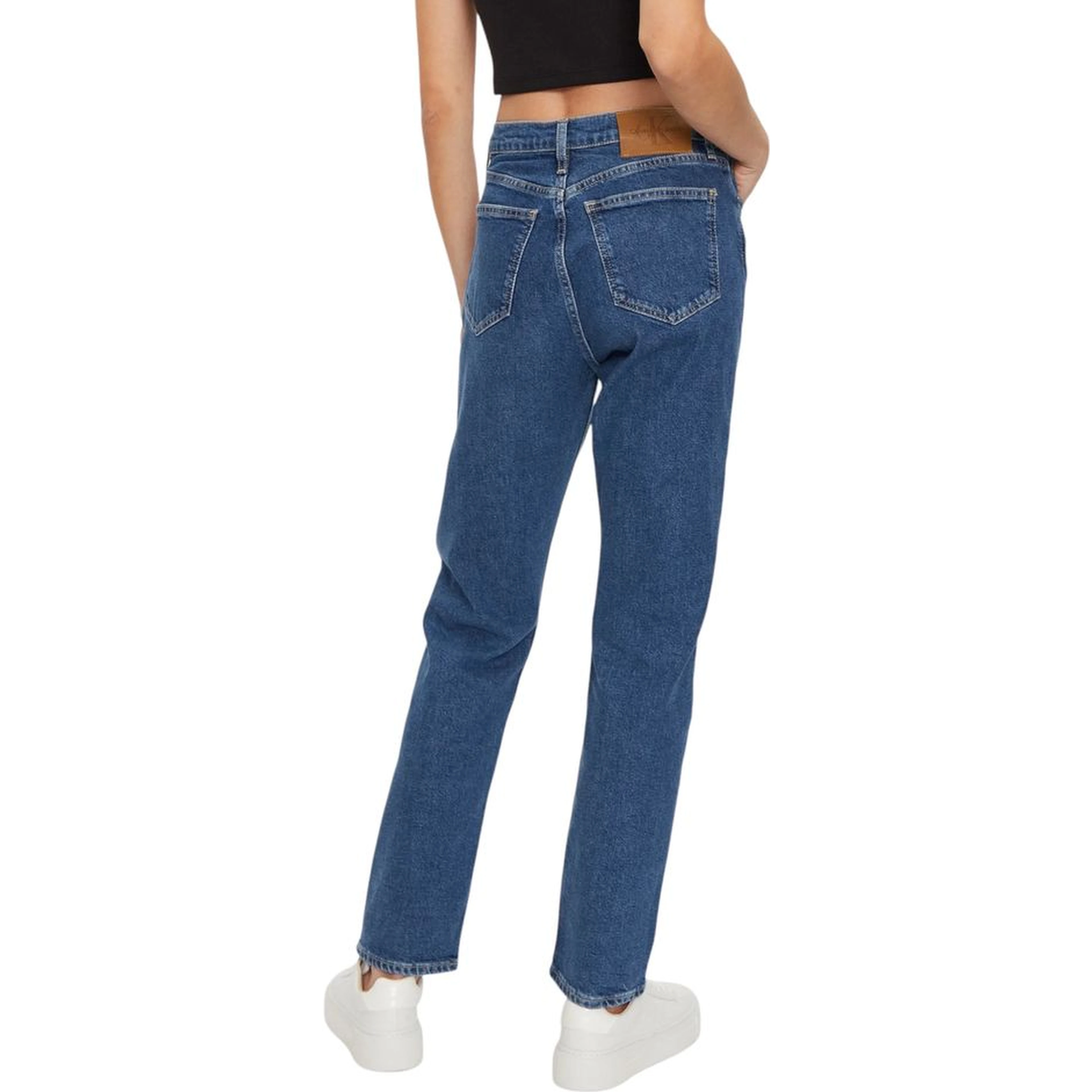 Blue Cotton Skinny Jeans