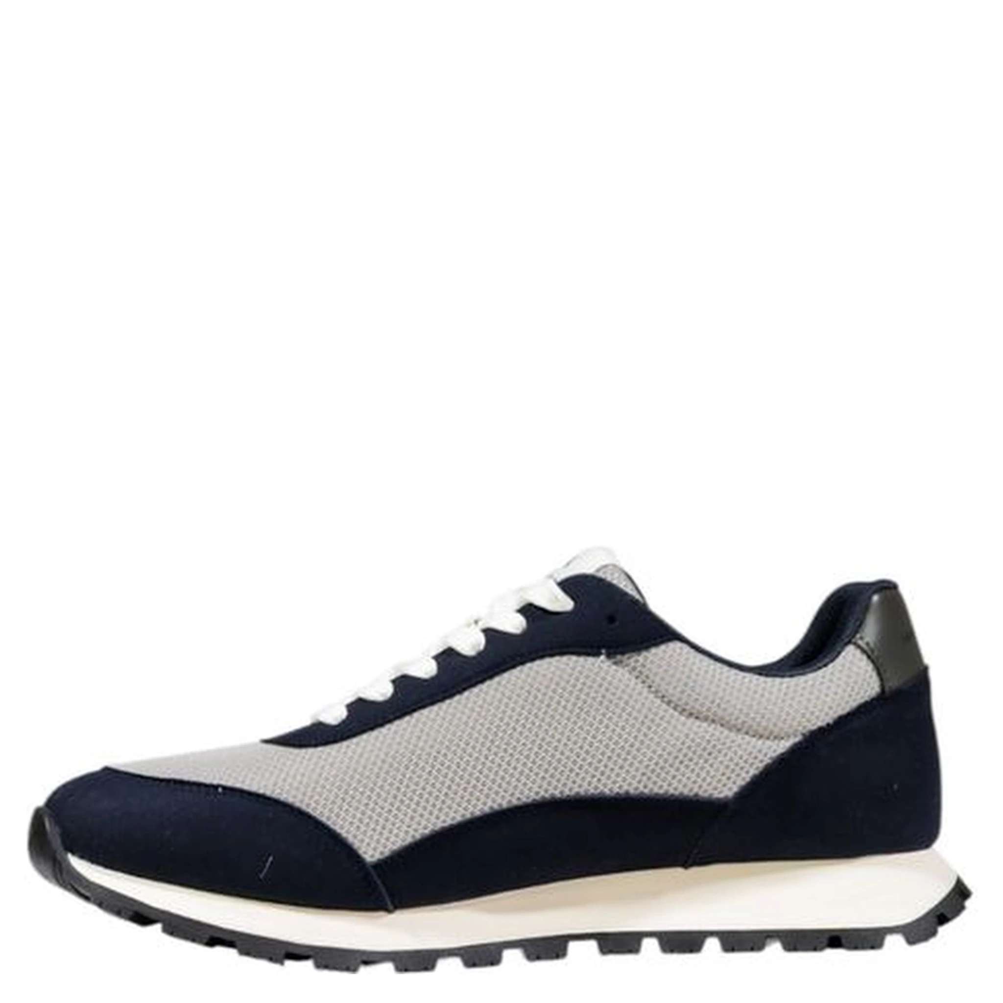 Bicolor Polyester Athletic Sneakers