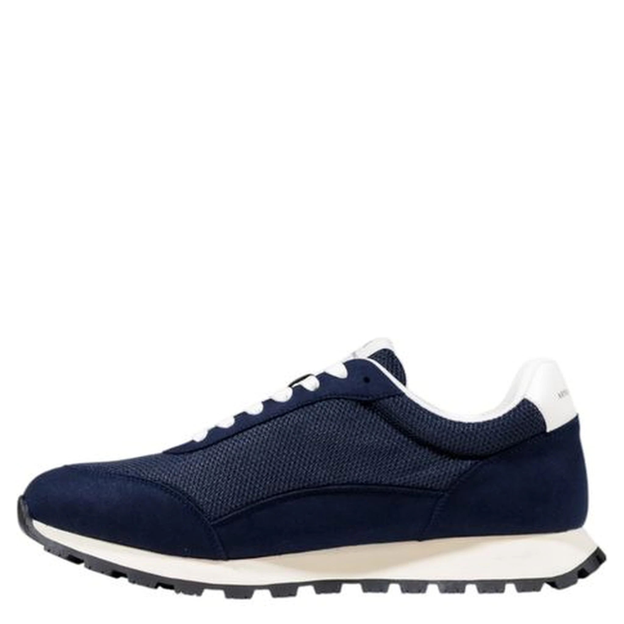 Bicolor Polyester Athletic Sneakers