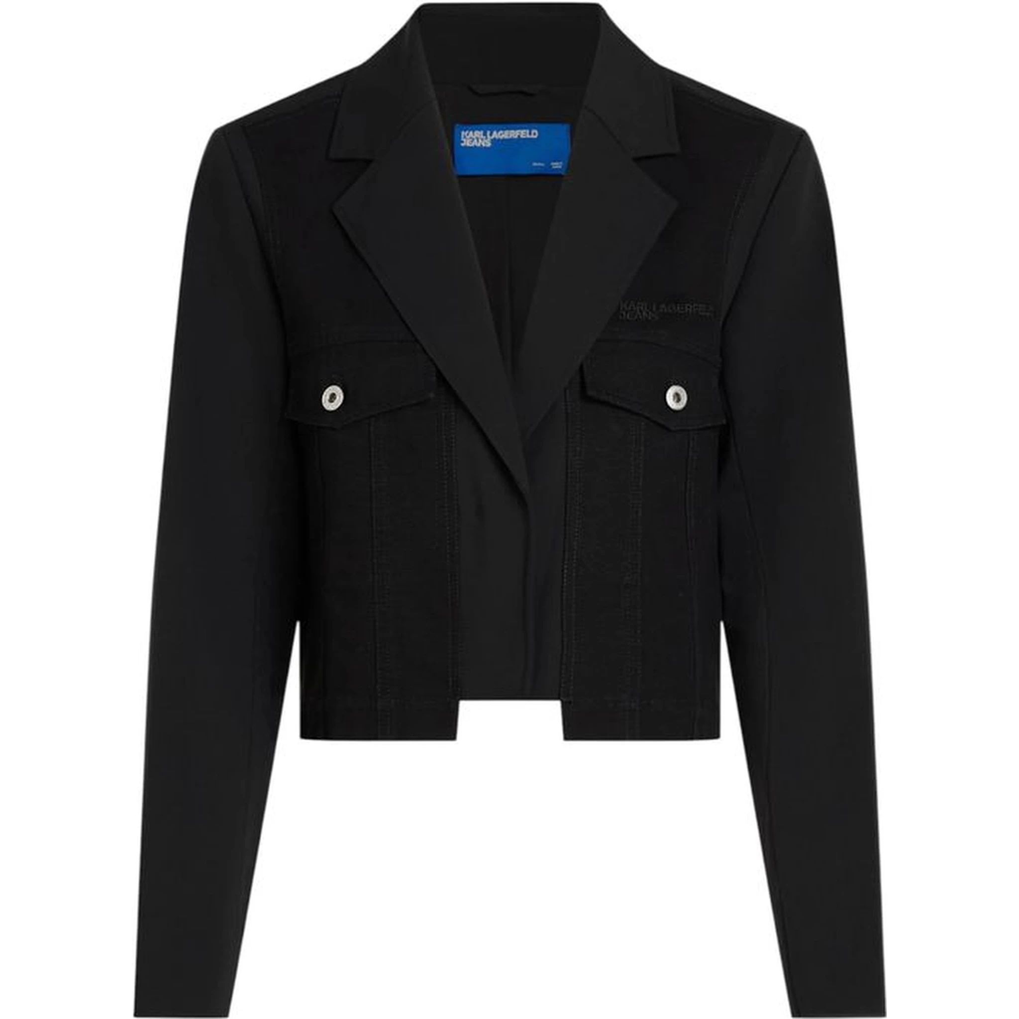 Black Polyester Blazer