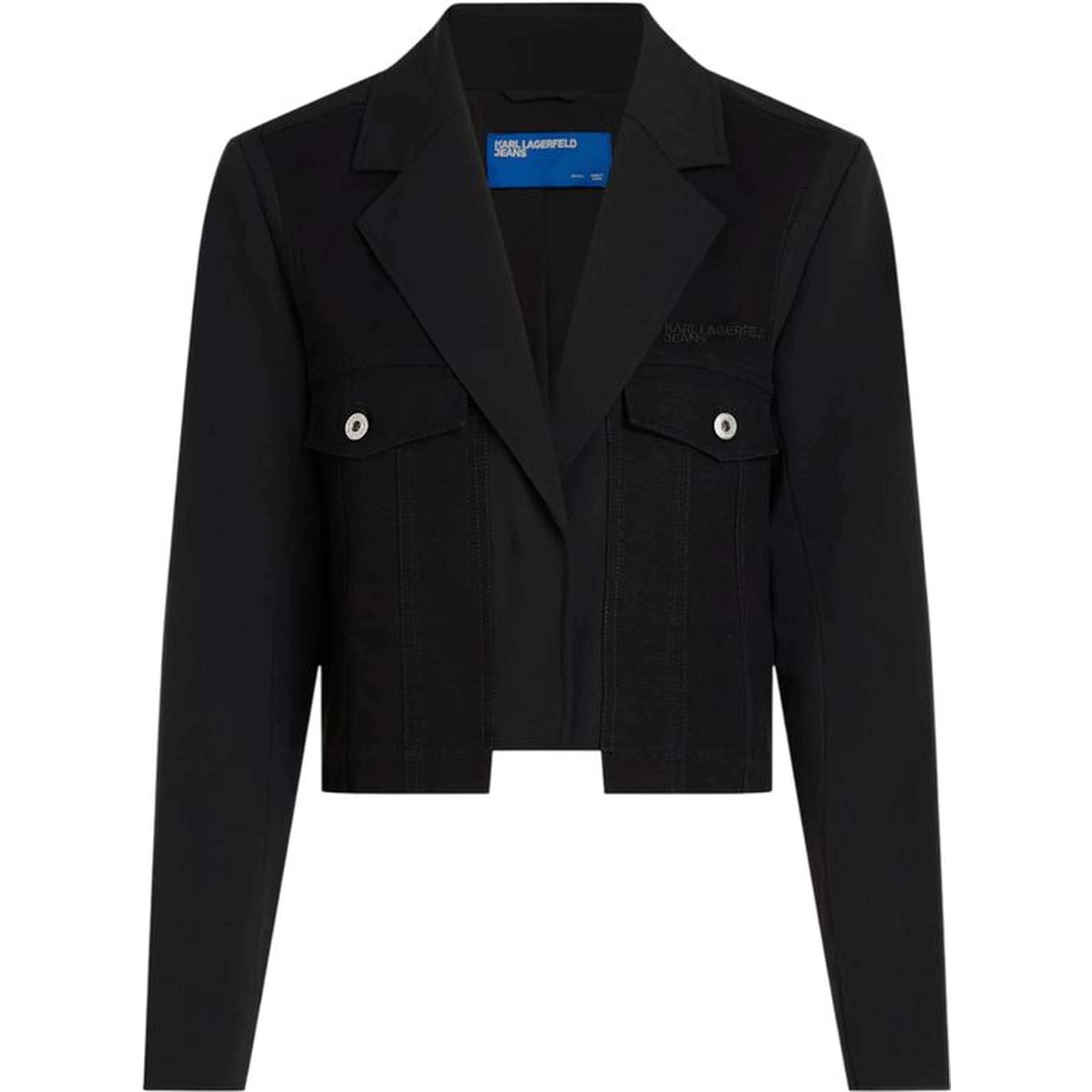 Black Polyester Blazer
