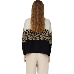 Bicolor Marabou Sweatshirt