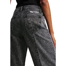 Black Cotton Relaxed Fit Jeans