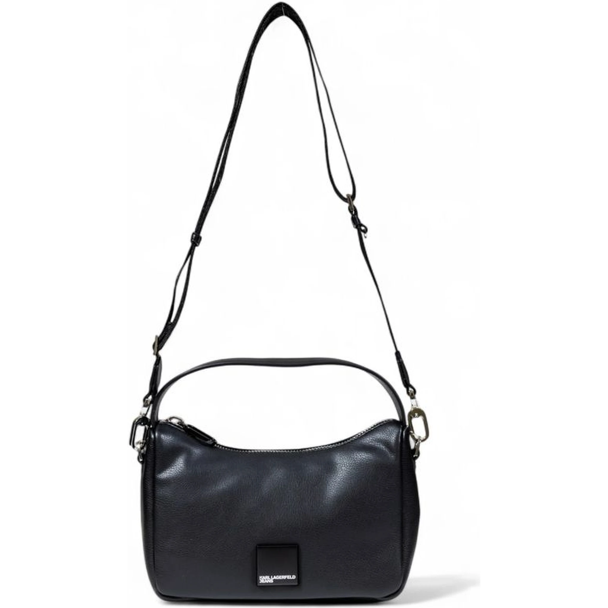 Black Artificial Leather Handbag