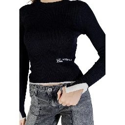 Black Viscose Sweatshirt