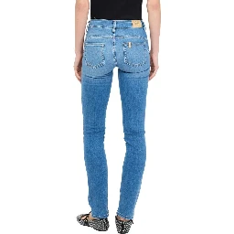 Light Blue Cotton Skinny Jeans