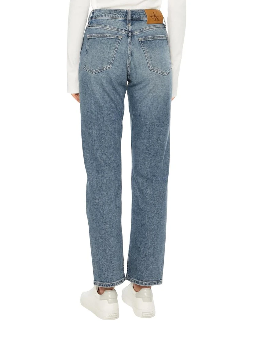 Blue Cotton Skinny Jeans