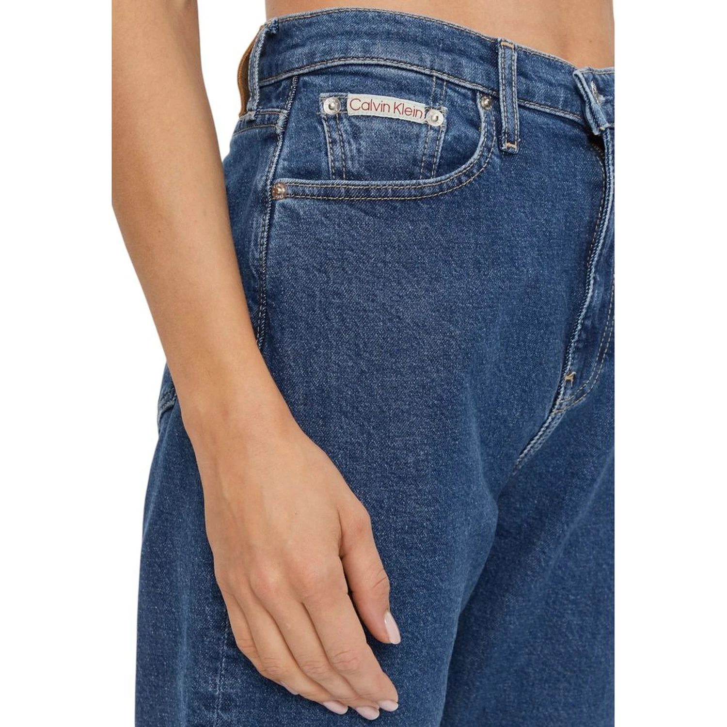 Blue Cotton Skinny Jeans