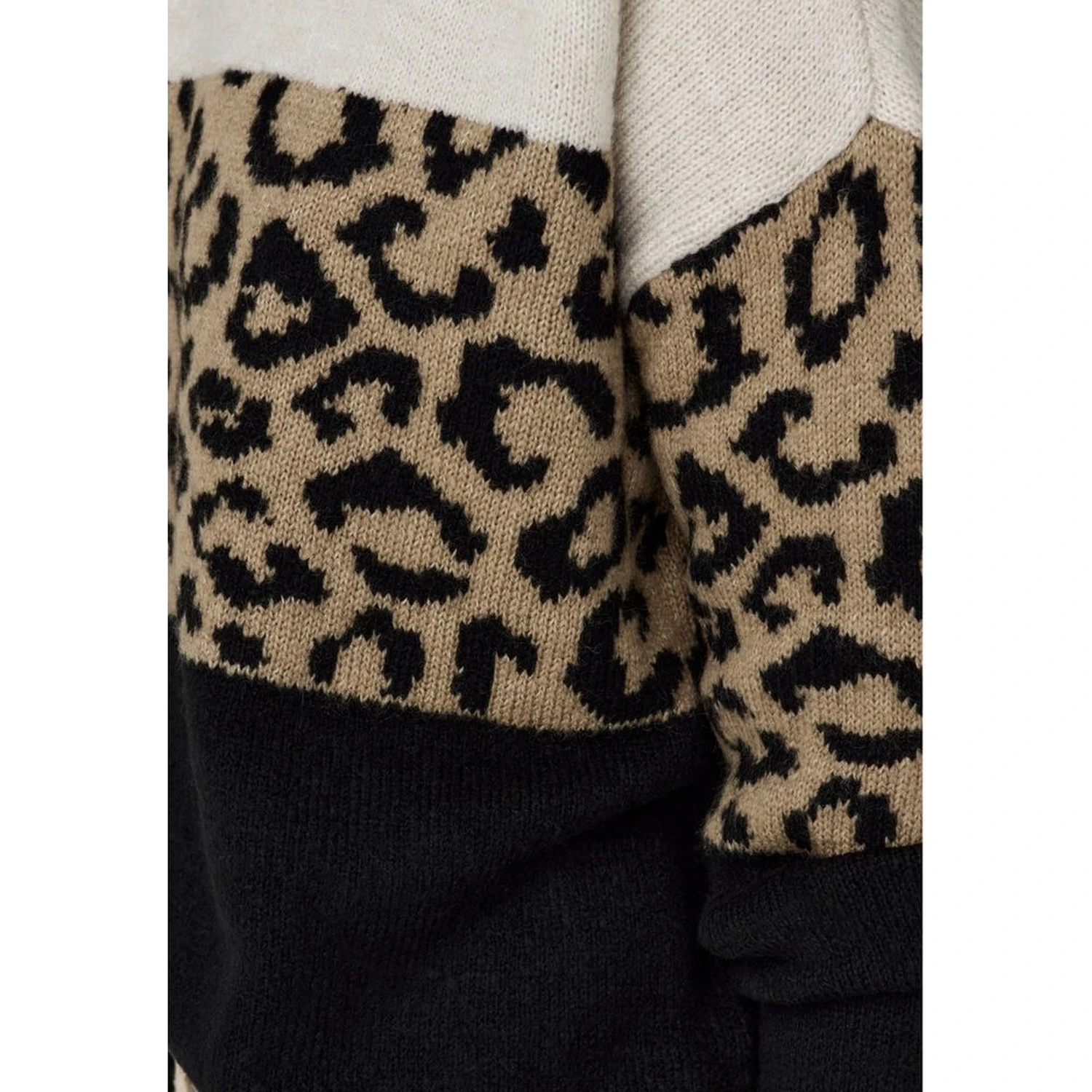 Bicolor Marabou Sweatshirt