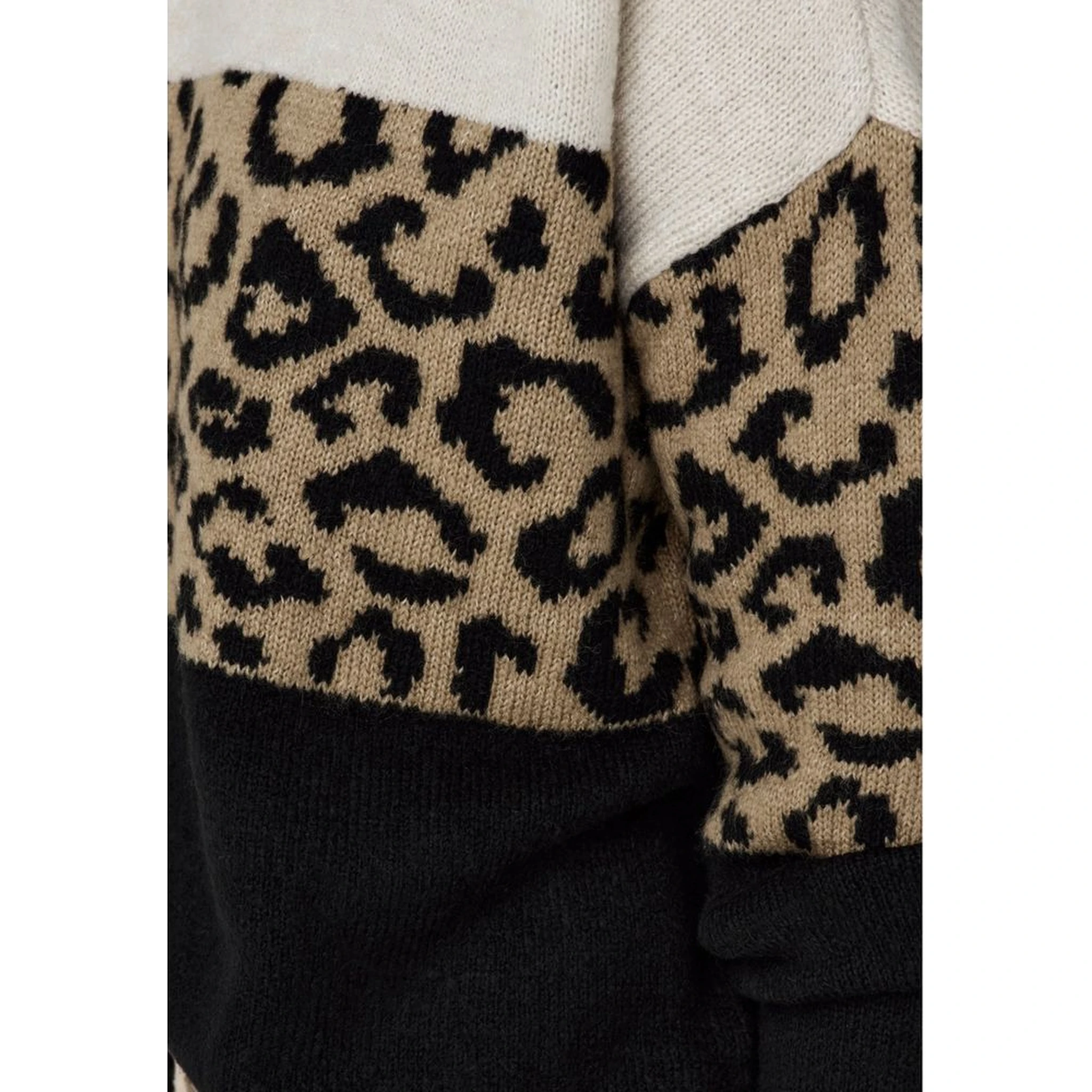 Bicolor Marabou Sweatshirt