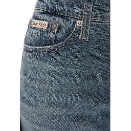 Blue Cotton Skinny Jeans