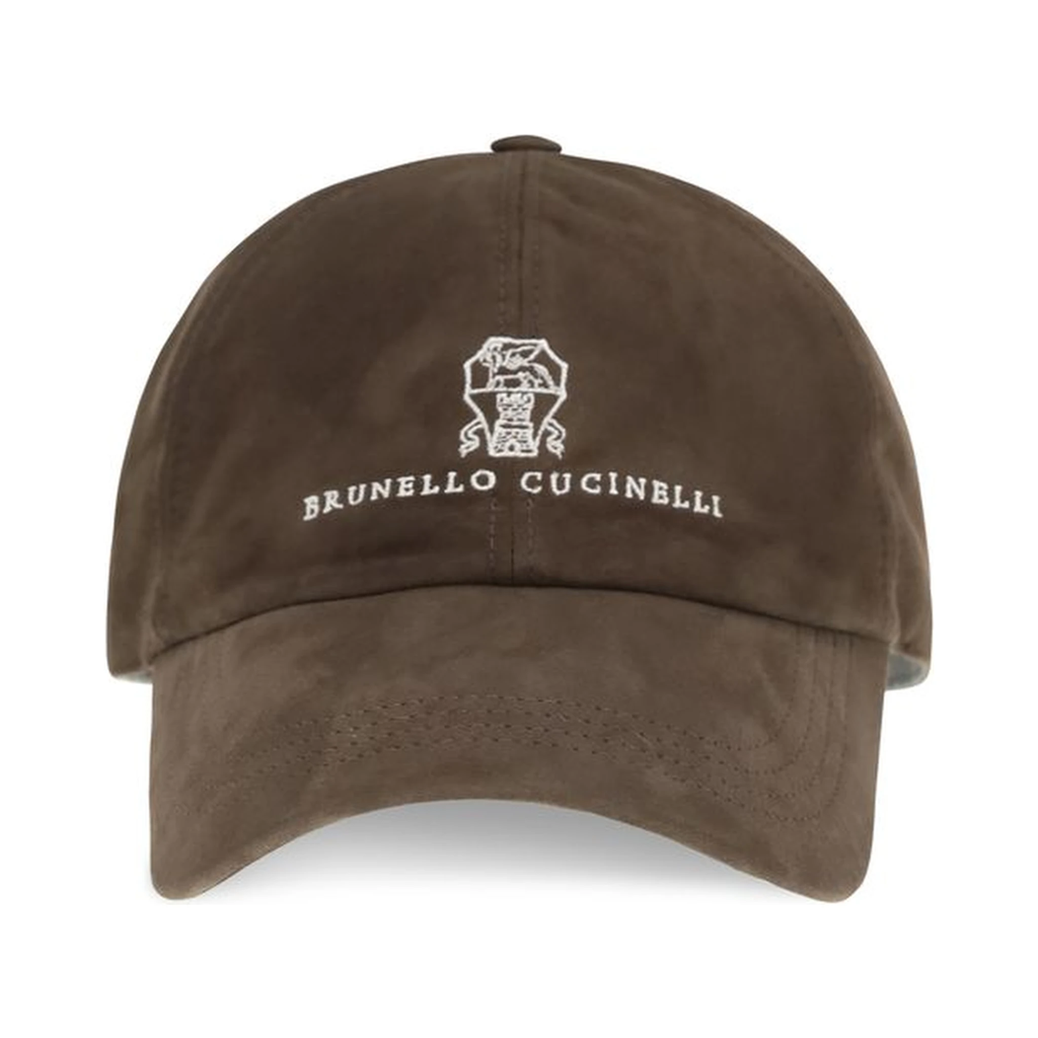 Brown Calf Leather Bos Taurus Cap (Baseball Hat)