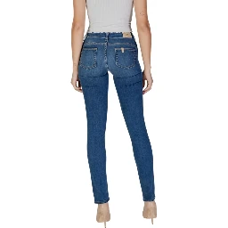 Blue Cotton Skinny Jeans