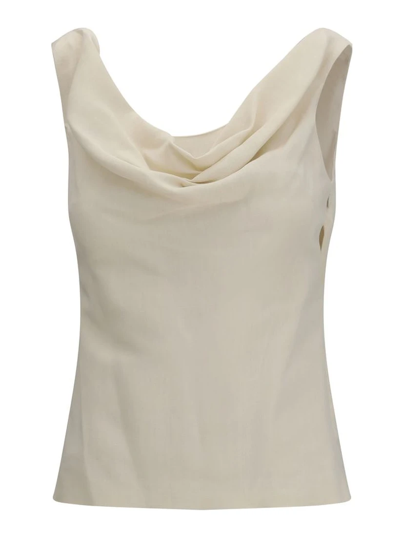 Beige Viscose Top