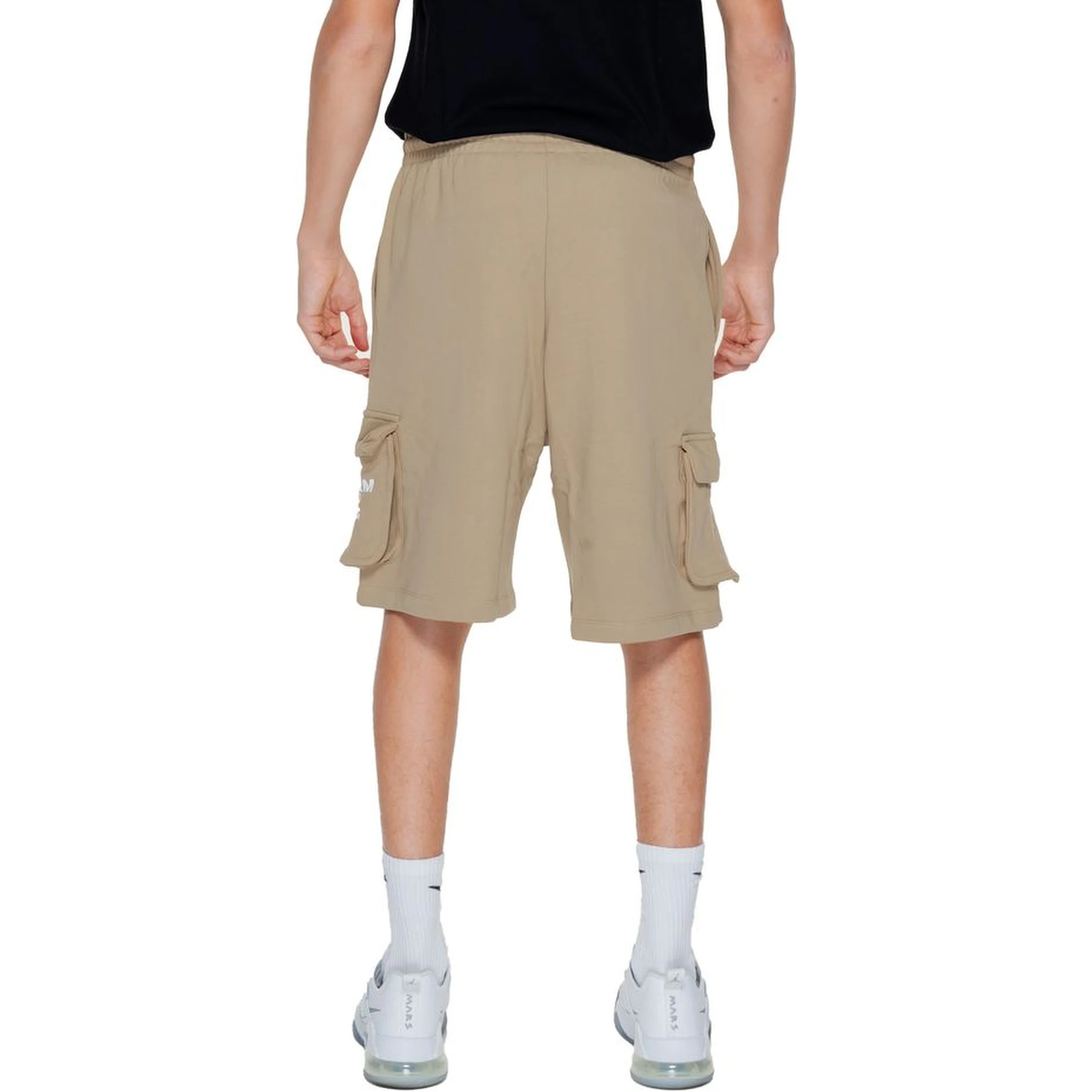 Beige Cotton Bermuda Shorts