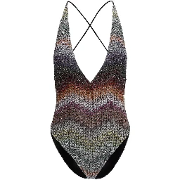 Multicolor Rayon One-Piece Swimsuit