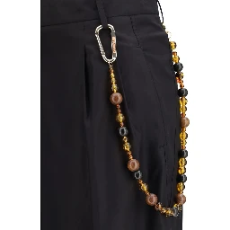 Black Cotton Casual Pants