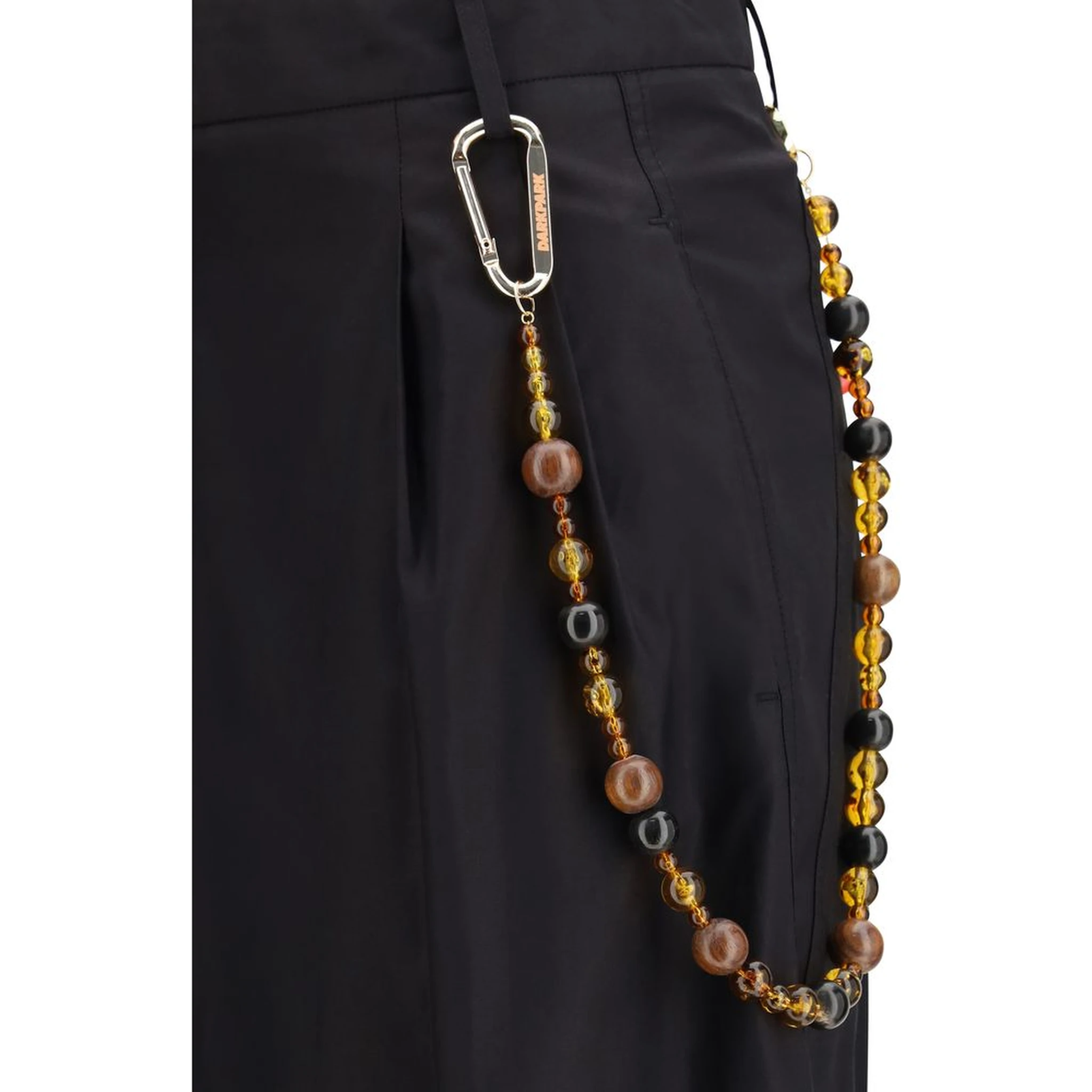 Black Cotton Casual Pants