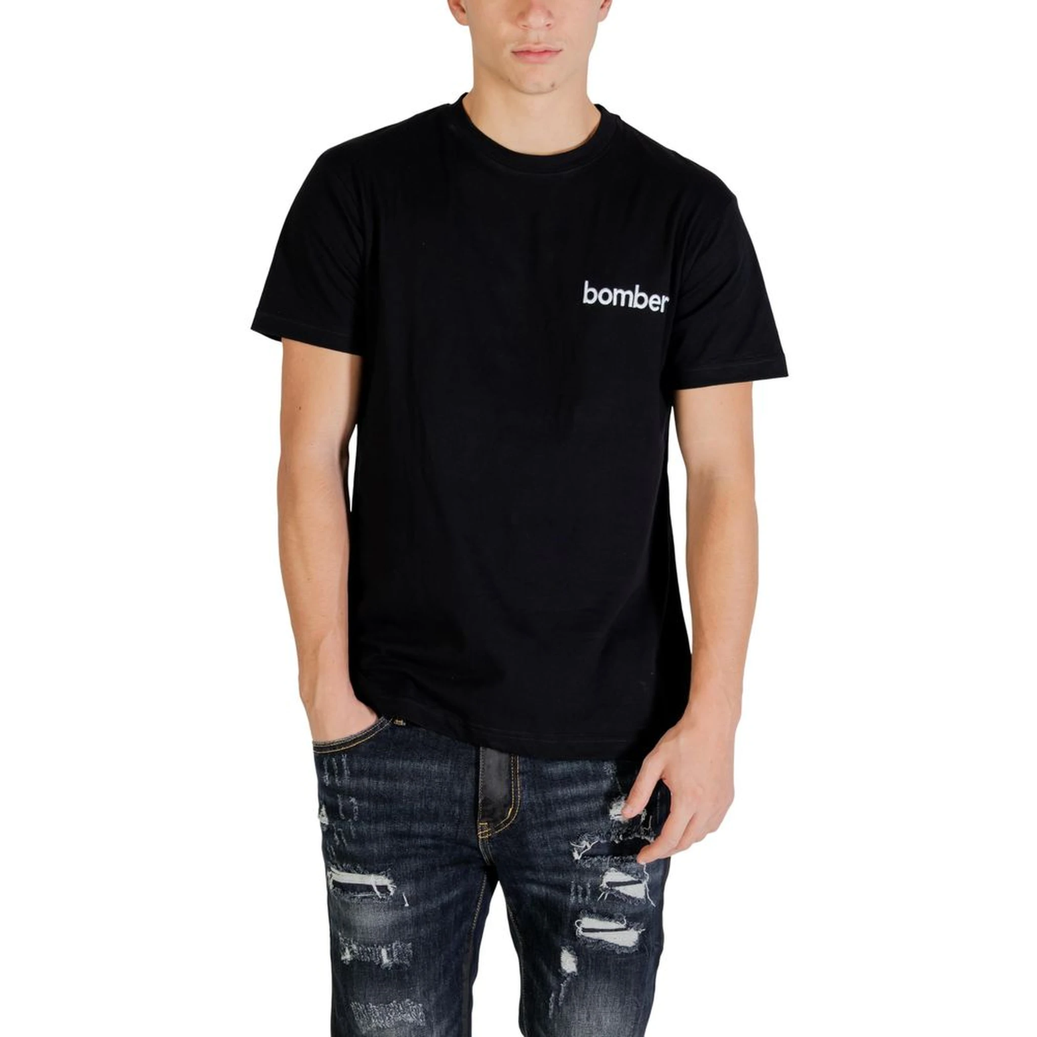 Black Cotton T-Shirt