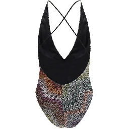 Multicolor Rayon One-Piece Swimsuit