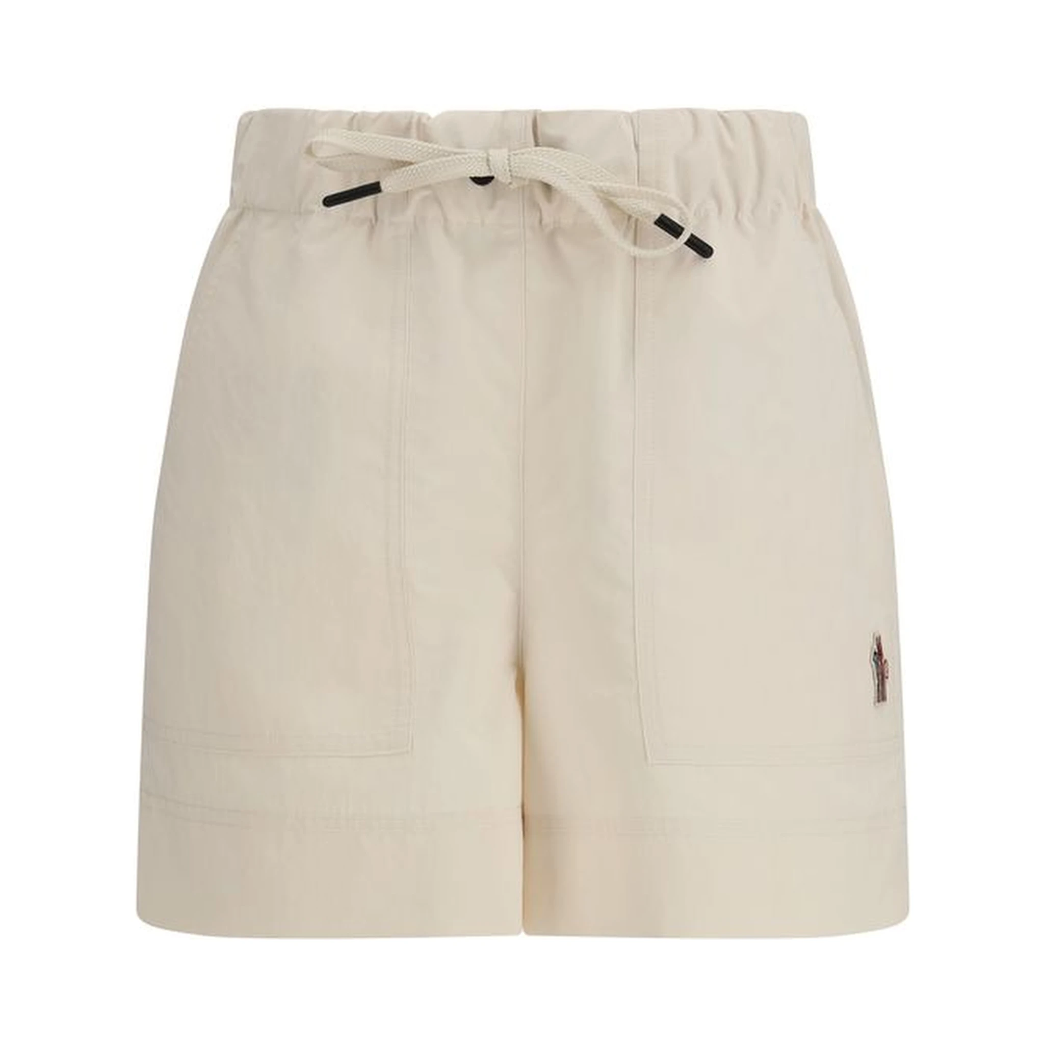 Beige Polyester Bermuda Shorts