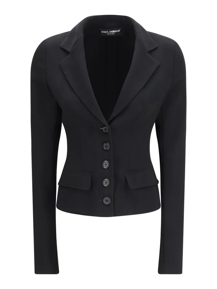Black Fleece Wool Jackets And Coat
