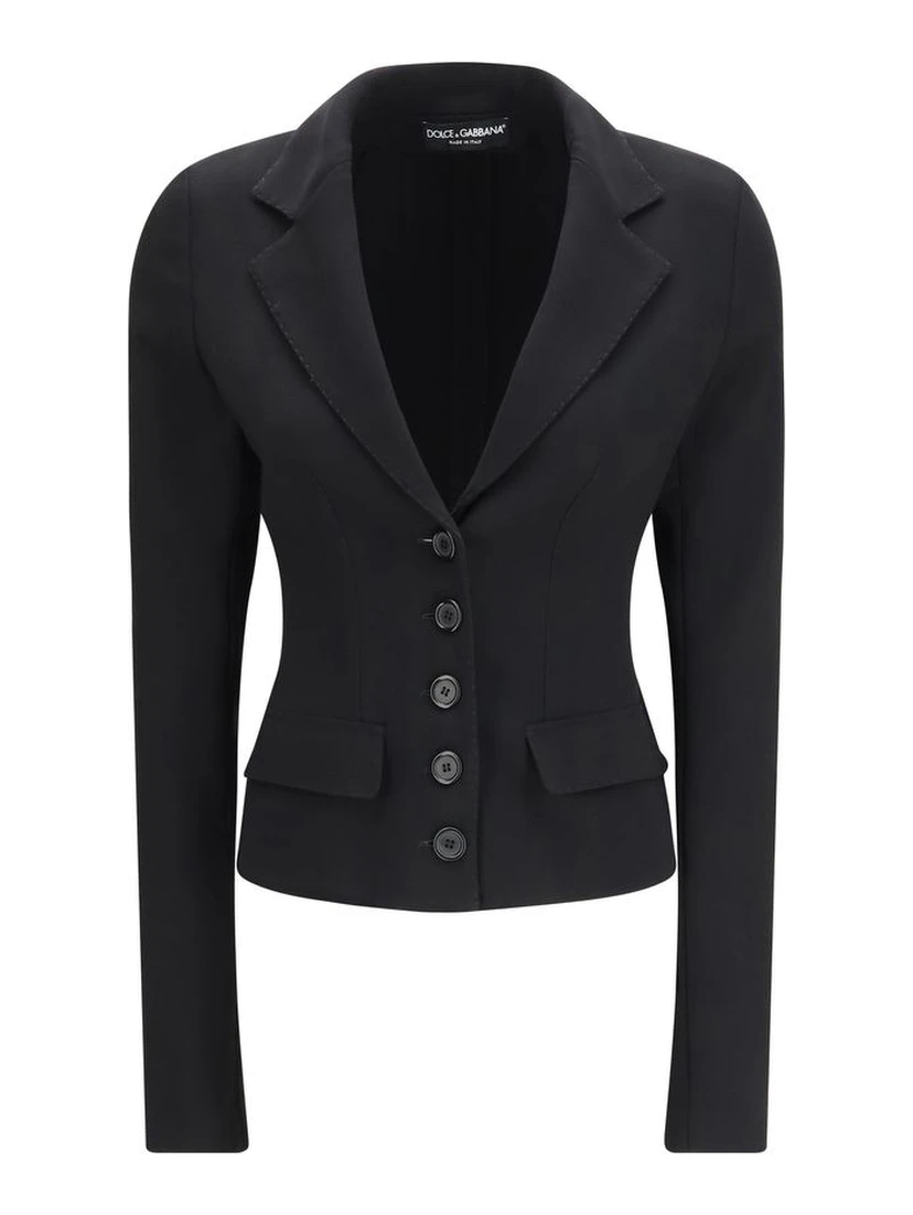 Black Fleece Wool Jackets And Coat