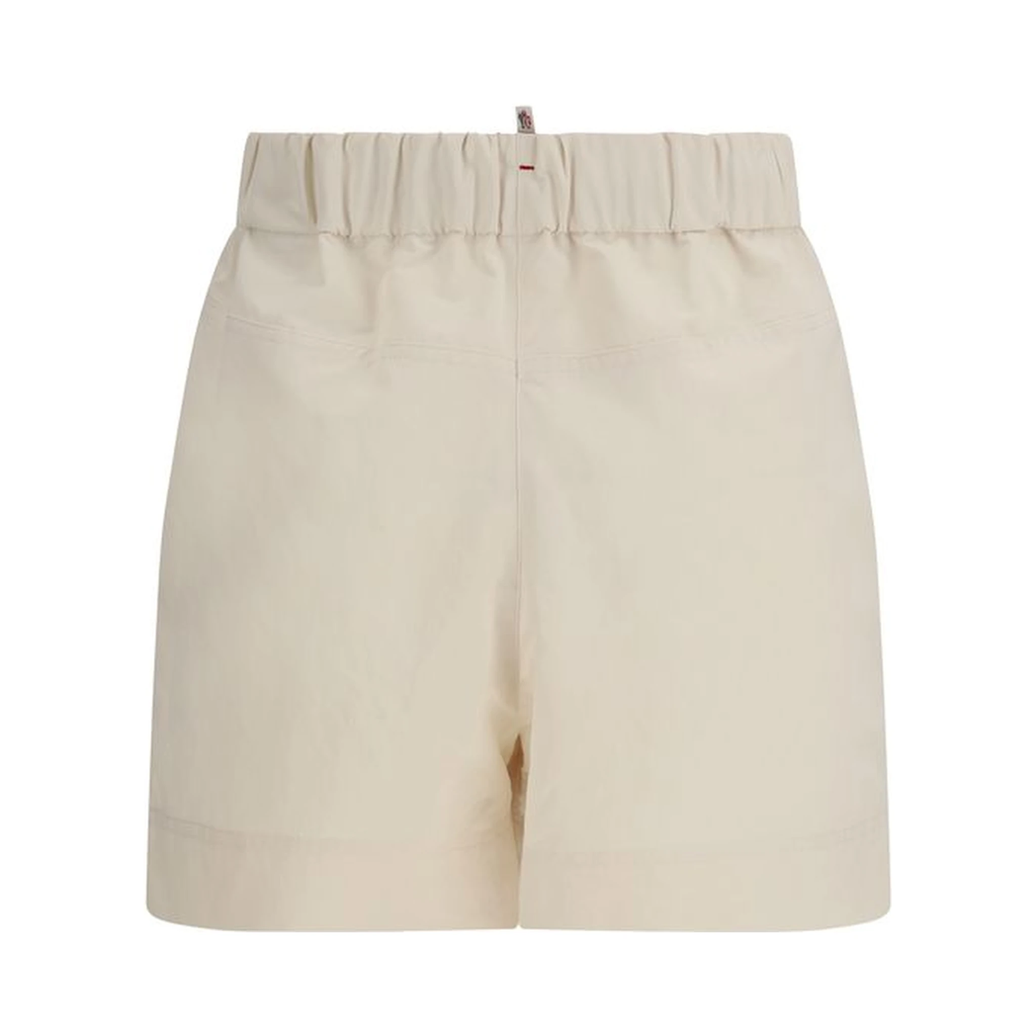 Beige Polyester Bermuda Shorts