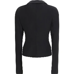 Black Fleece Wool Jackets And Coat
