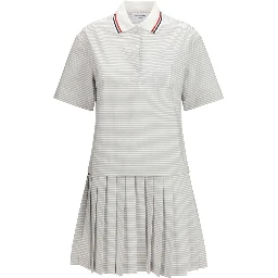 Gray Cotton Casual Dress