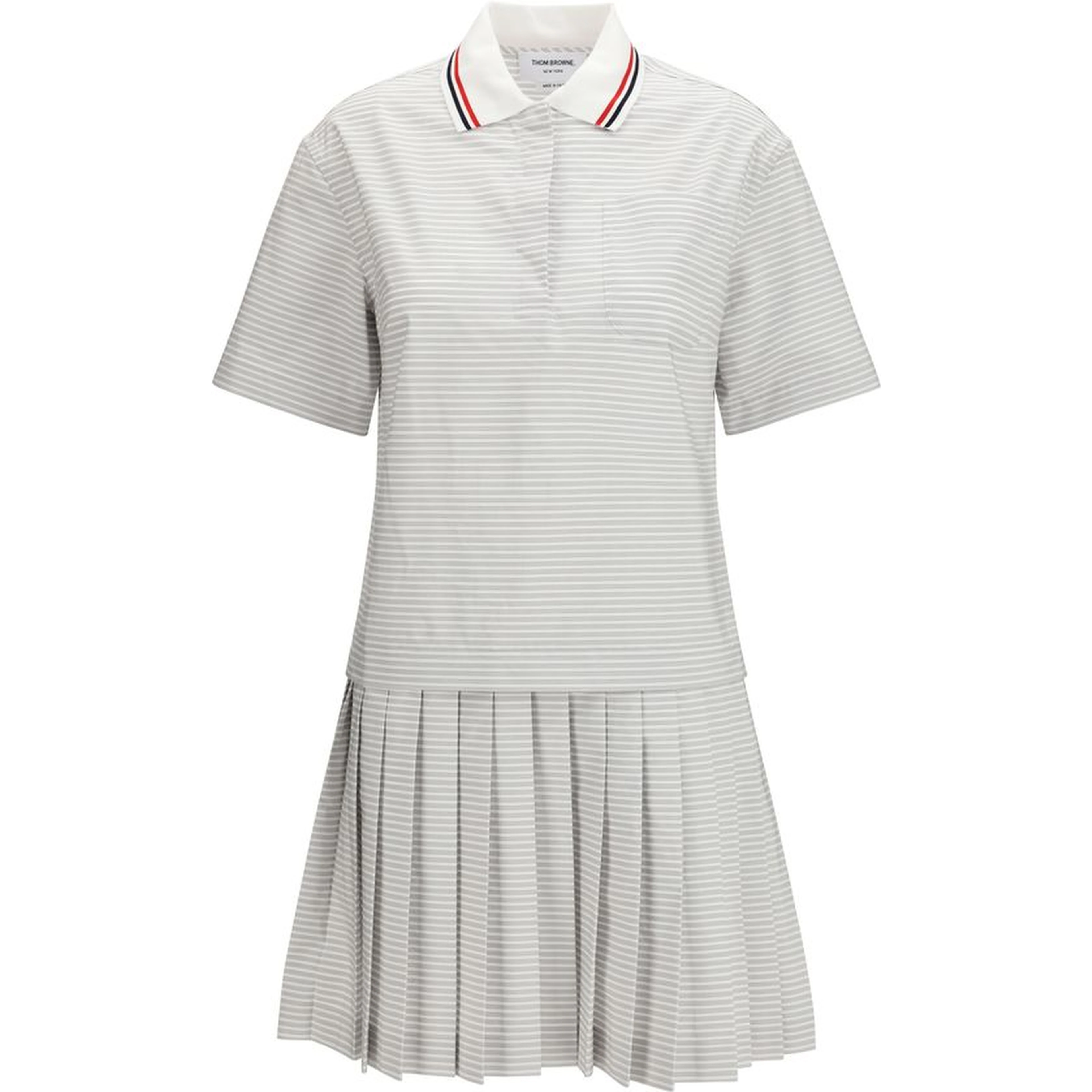 Gray Cotton Casual Dress