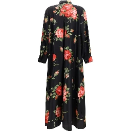 Multicolor Silk Casual Dress