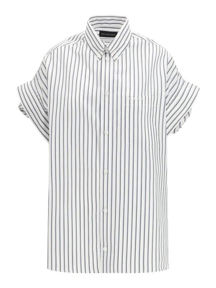 White Cotton Shortsleeve Shirt