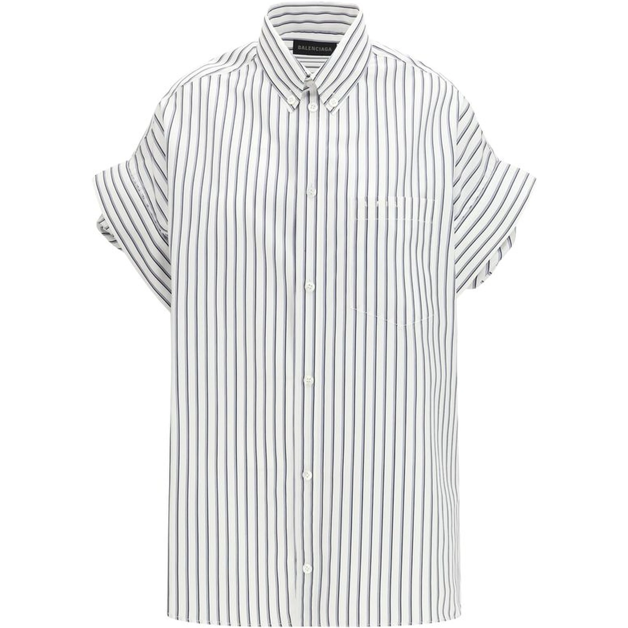 White Cotton Shortsleeve Shirt