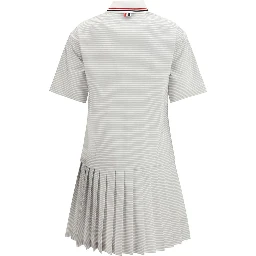 Gray Cotton Casual Dress