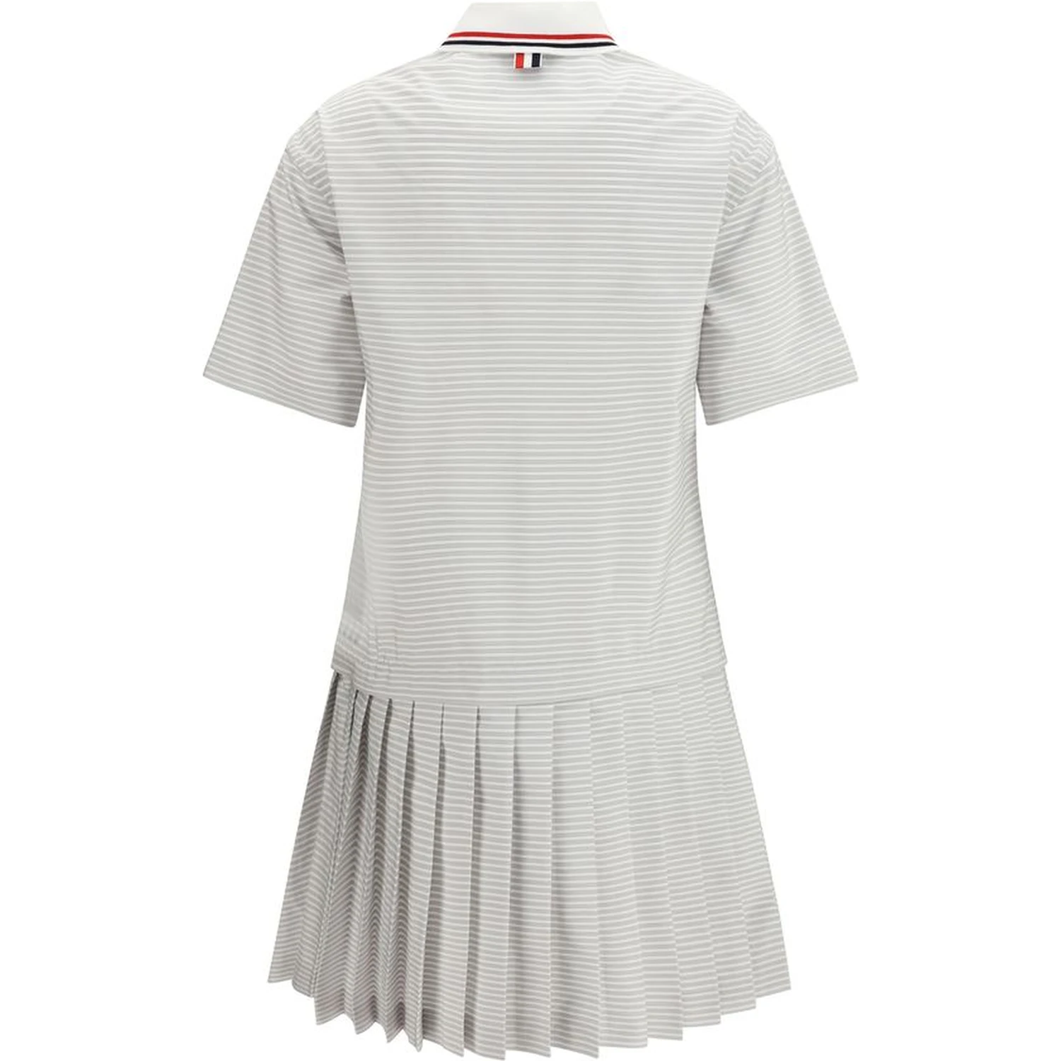 Gray Cotton Casual Dress