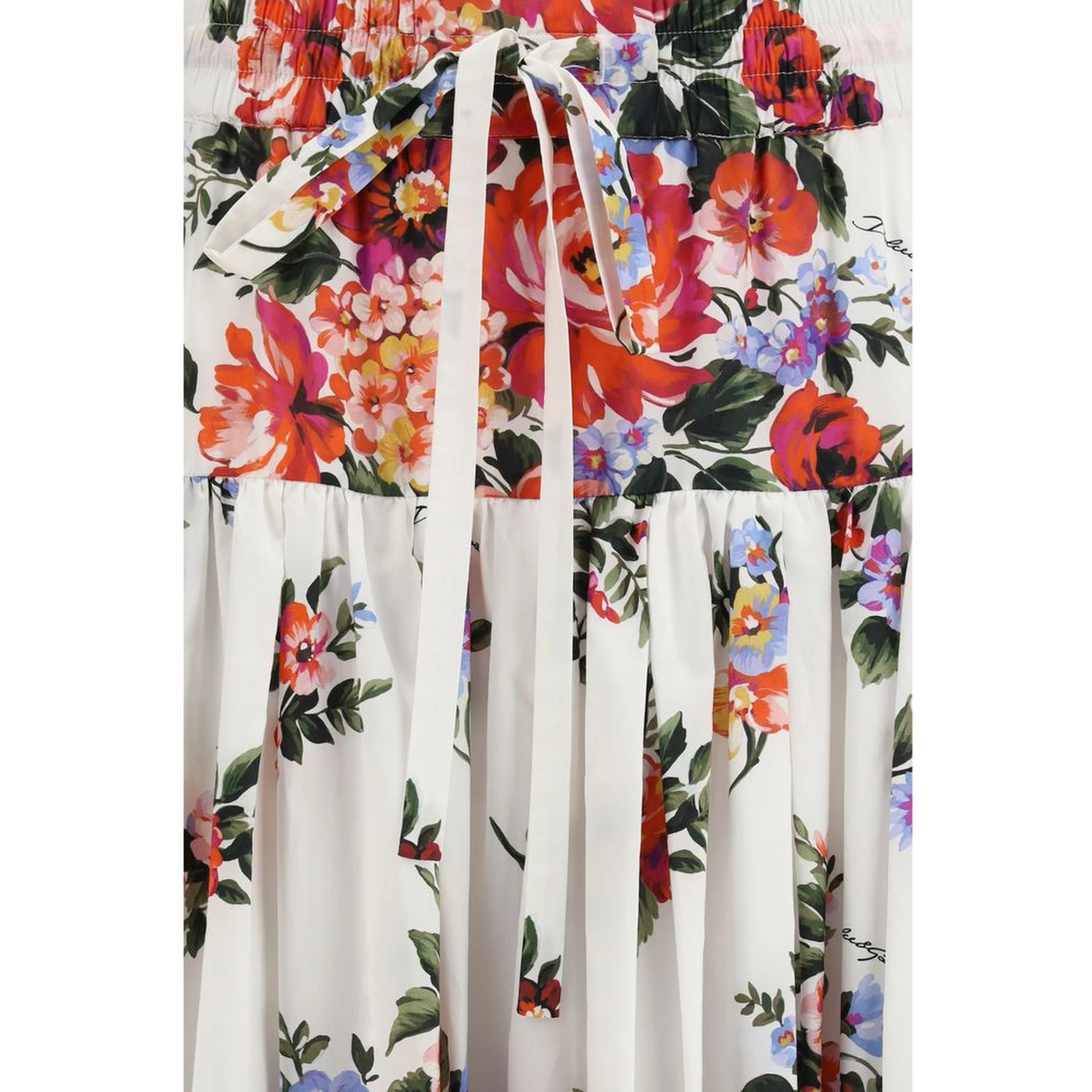 Multicolor Cotton Long Skirt
