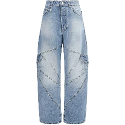 Blue Cotton Jeans Denim