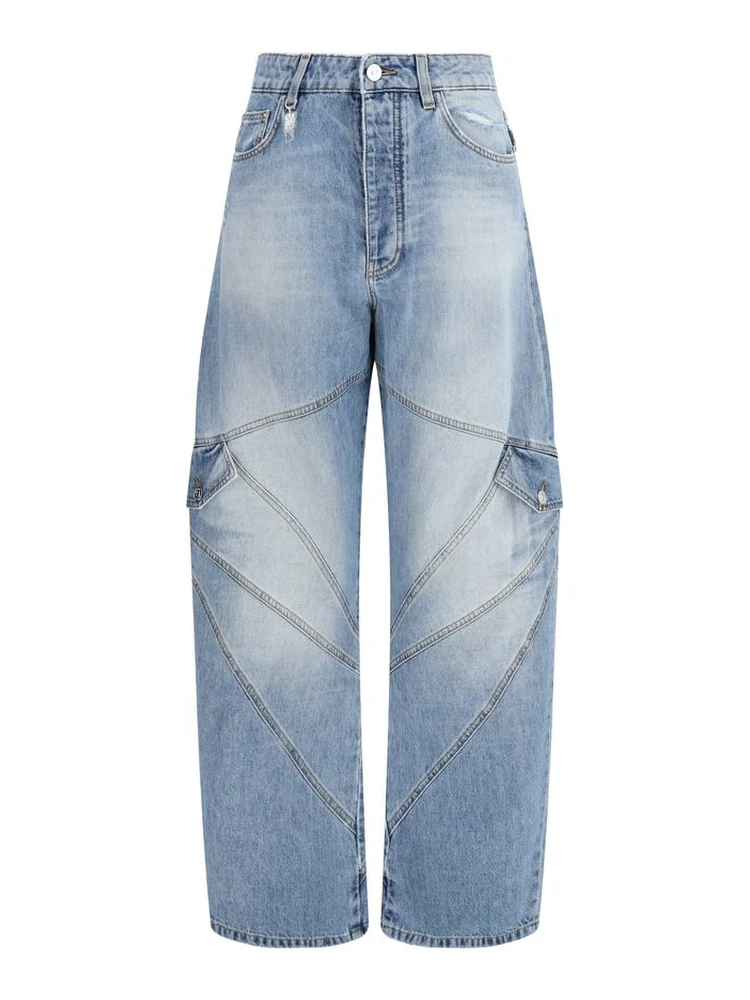 Blue Cotton Jeans Denim