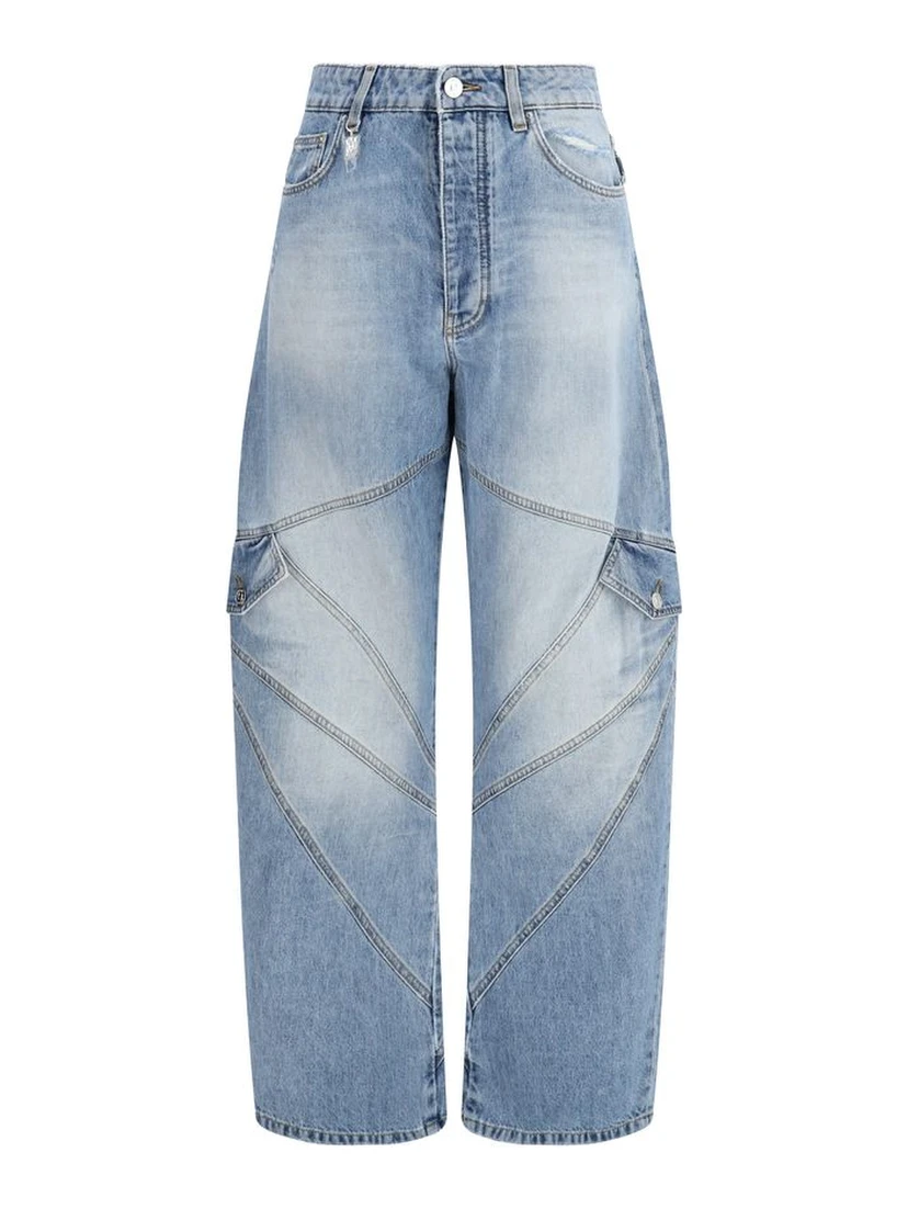 Blue Cotton Jeans Denim