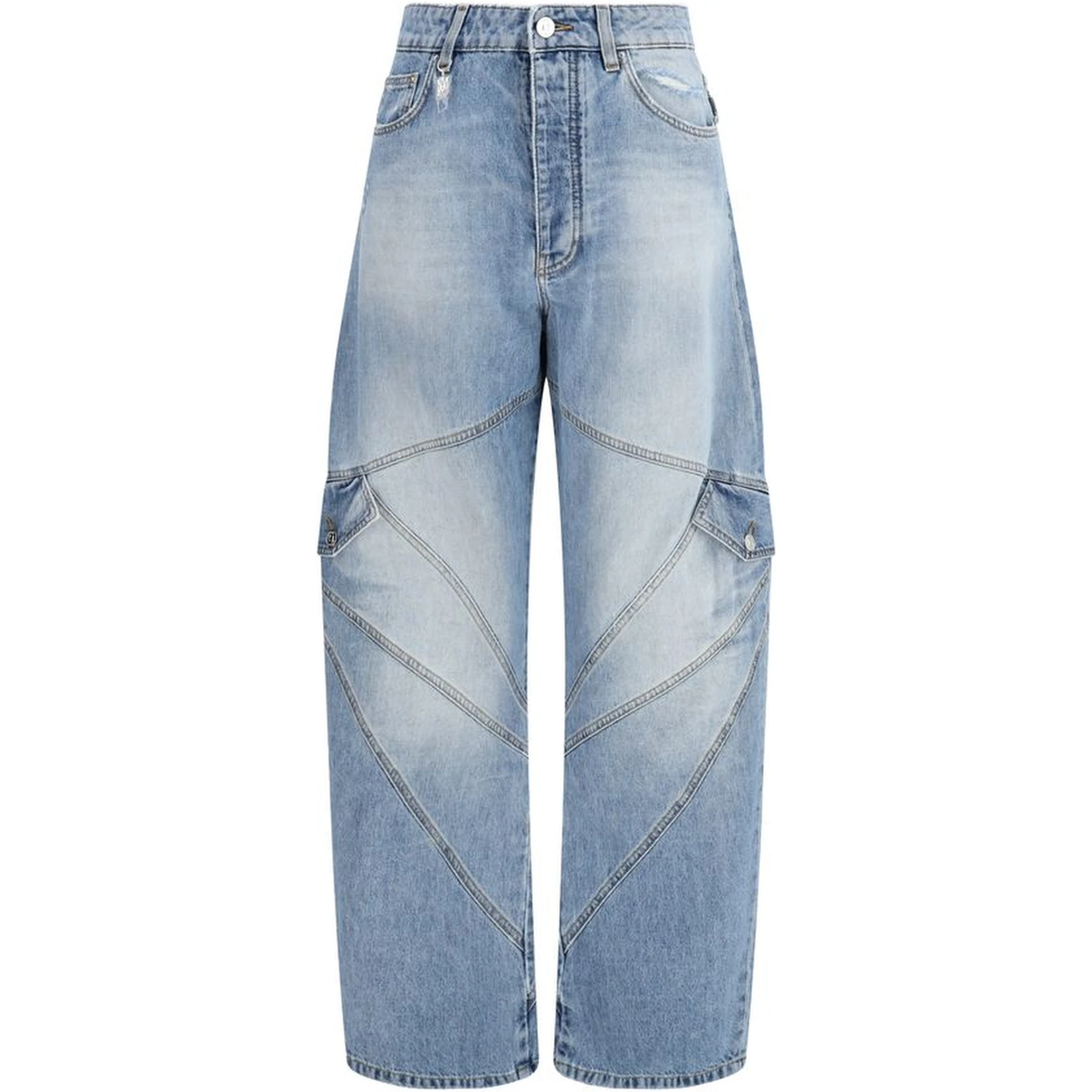 Blue Cotton Jeans Denim