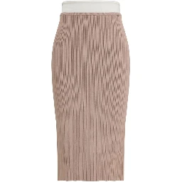 Multicolor Viscose Midi Skirt